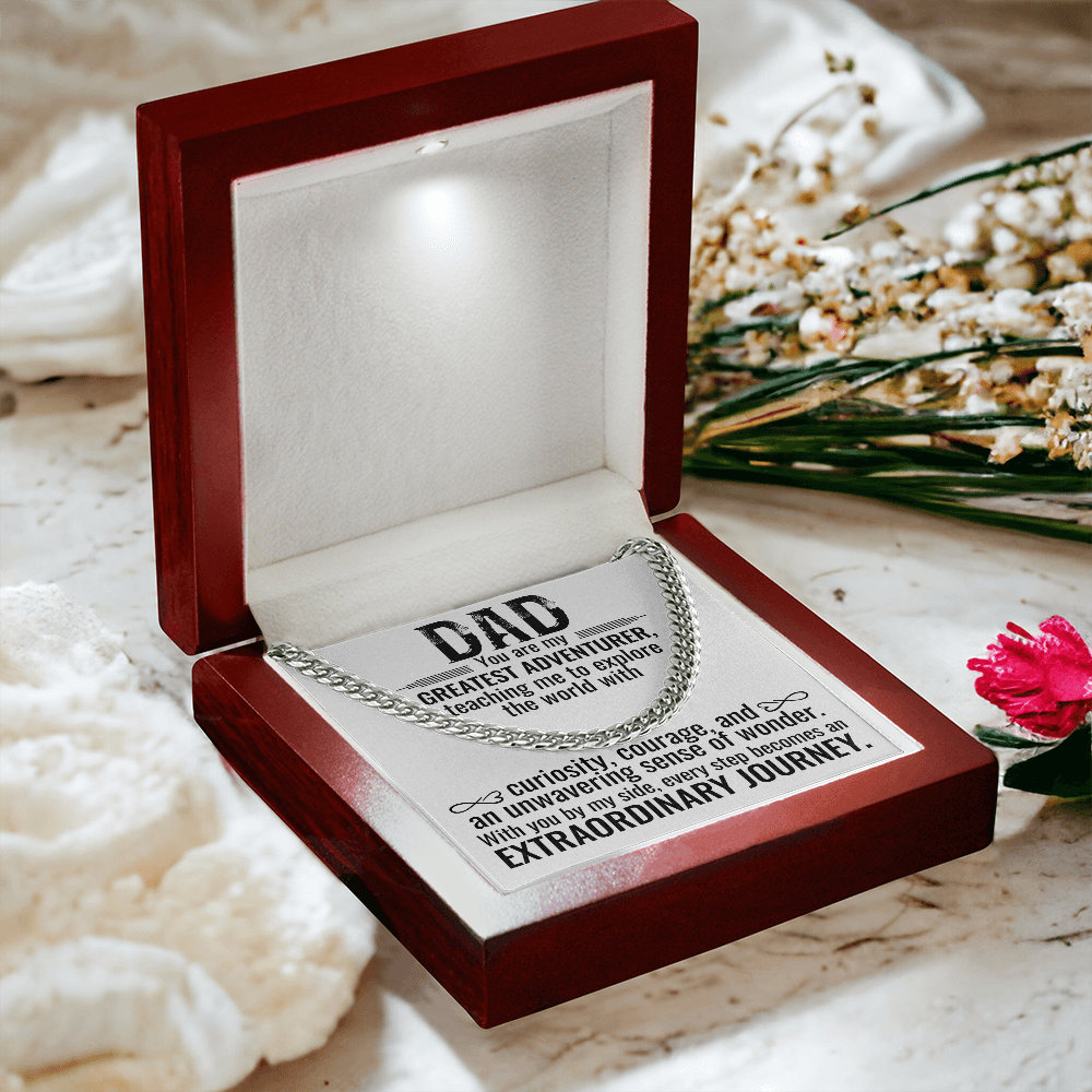 Greatest Adventurer Dad Necklace – An Extraordinary Journey