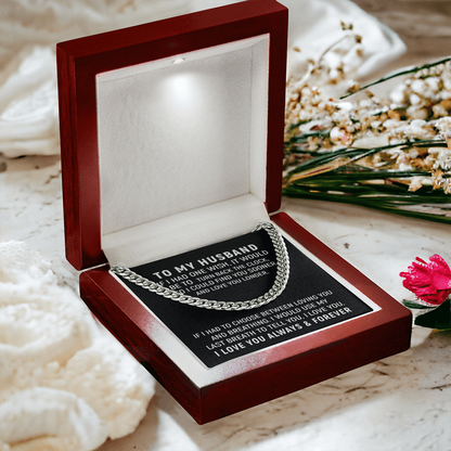 To My Husband Necklace – Love You Always & Forever