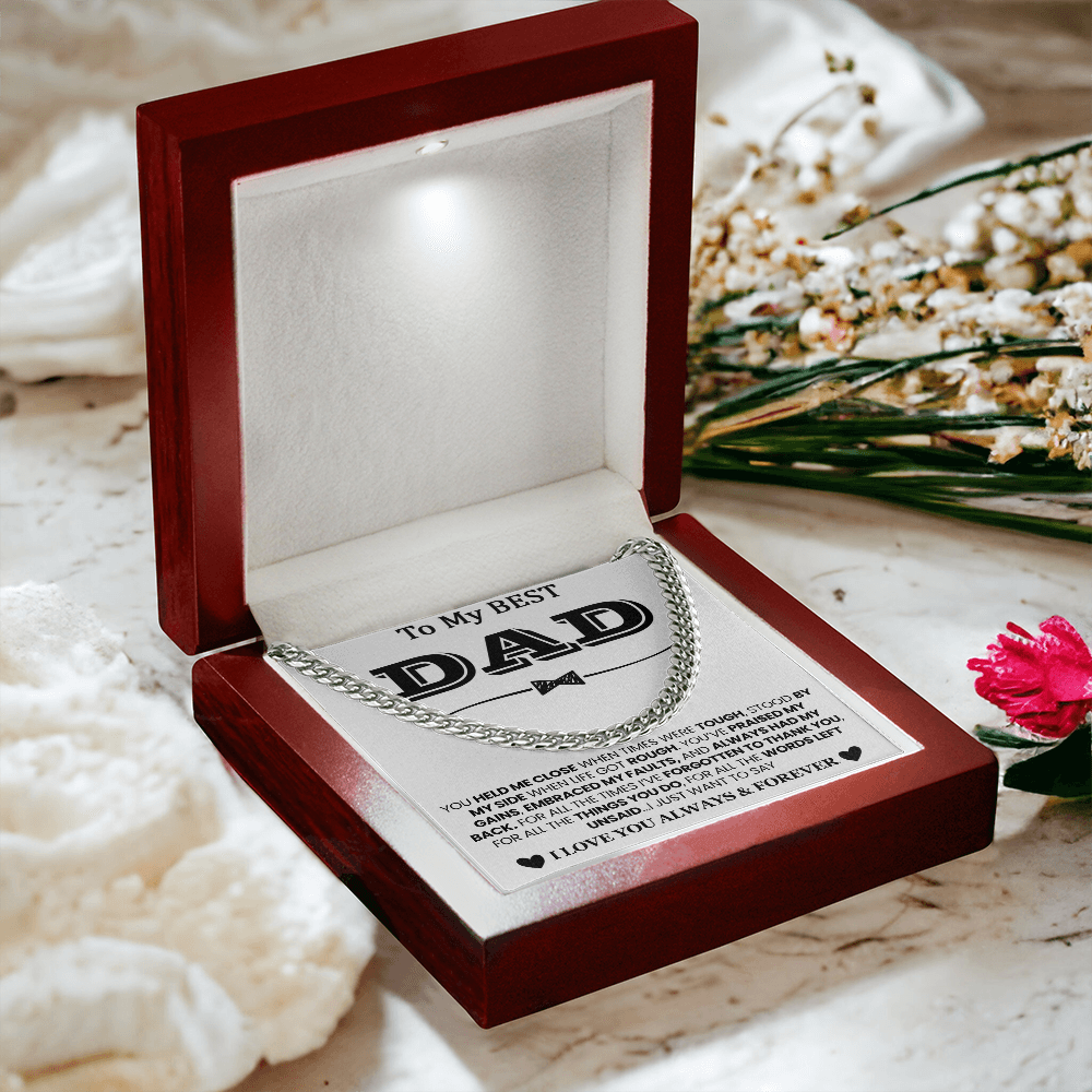 Best Dad Ever Necklace – I Love You Always & Forever
