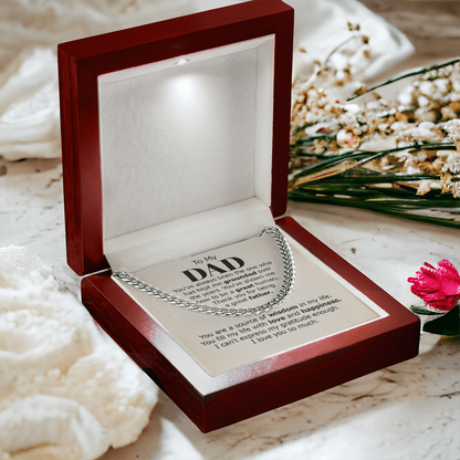 To My Dad Necklace – Thank You for Guiding My Life