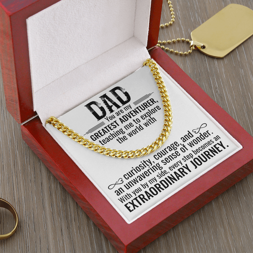 Greatest Adventurer Dad Necklace – An Extraordinary Journey