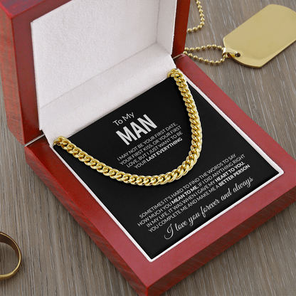To My Man Necklace – My Last Everything Forever