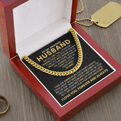 To My Husband Necklace – My Missing Piece Forever