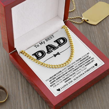 Best Dad Ever Necklace – I Love You Always & Forever