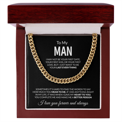 To My Man Necklace – My Last Everything Forever