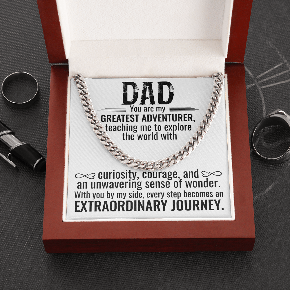 Greatest Adventurer Dad Necklace – An Extraordinary Journey