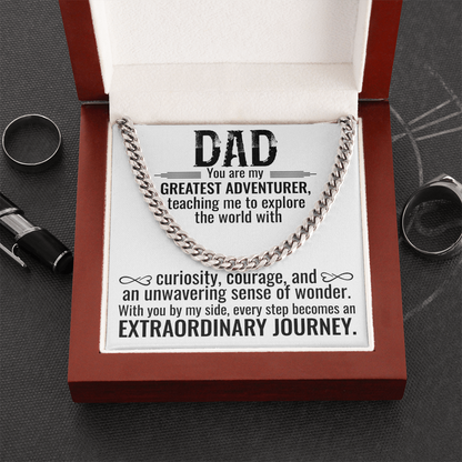 Greatest Adventurer Dad Necklace – An Extraordinary Journey