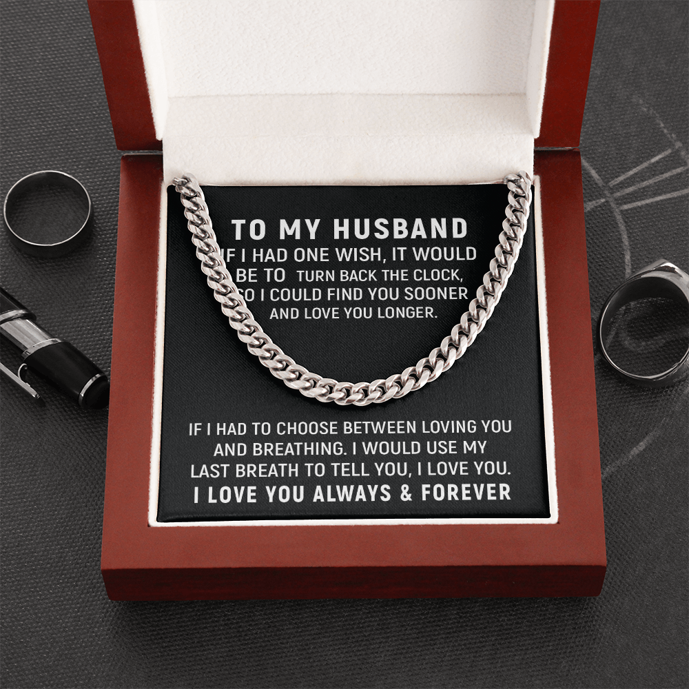 To My Husband Necklace – Love You Always & Forever