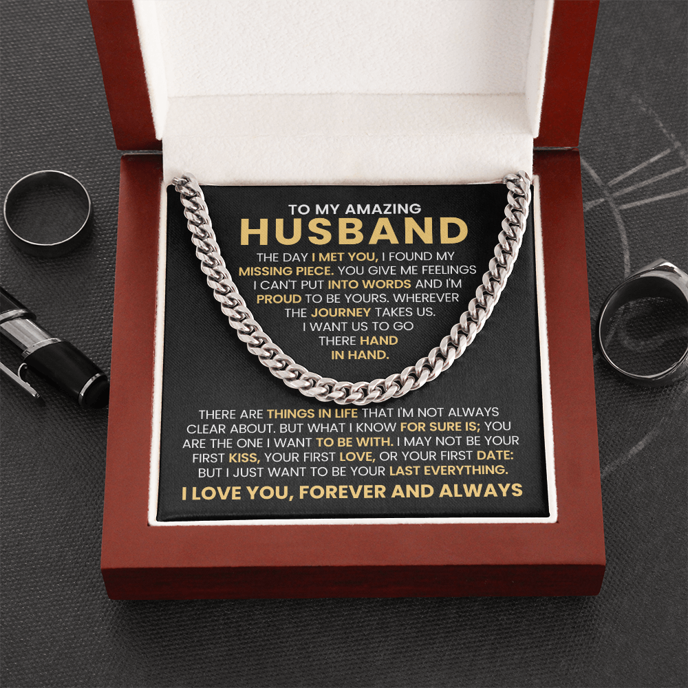 To My Husband Necklace – My Missing Piece Forever