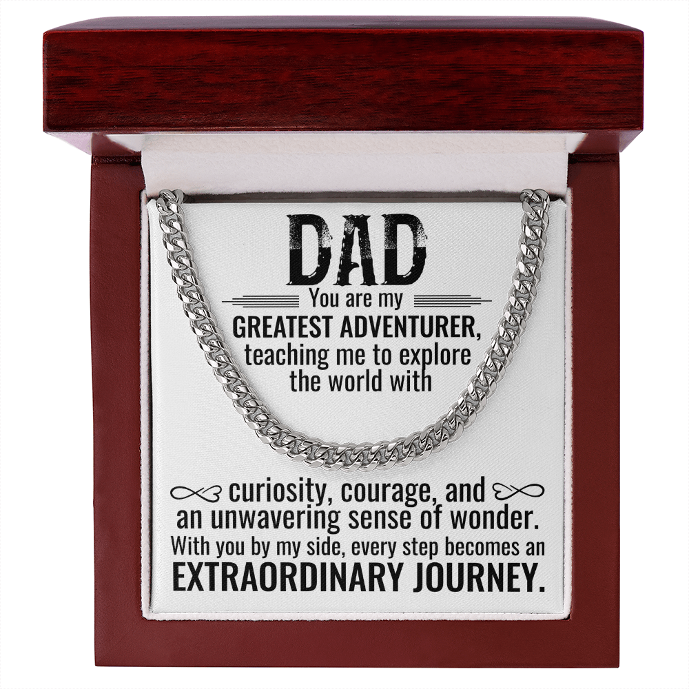Greatest Adventurer Dad Necklace – An Extraordinary Journey
