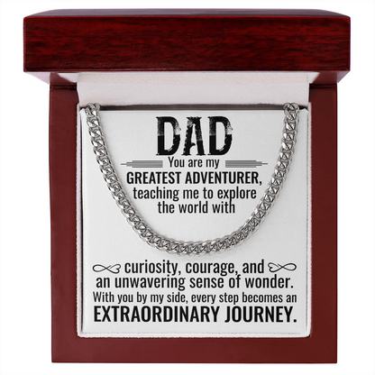 Greatest Adventurer Dad Necklace – An Extraordinary Journey