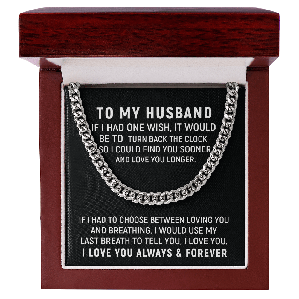 To My Husband Necklace – Love You Always & Forever