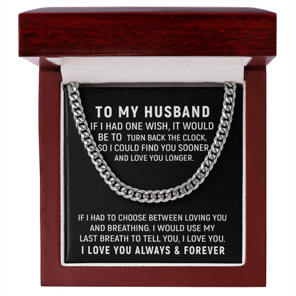To My Husband Necklace – Love You Always & Forever