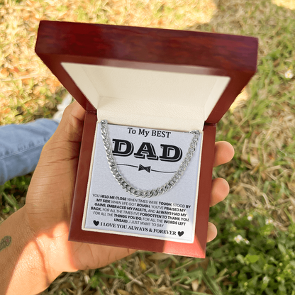 Best Dad Ever Necklace – I Love You Always & Forever
