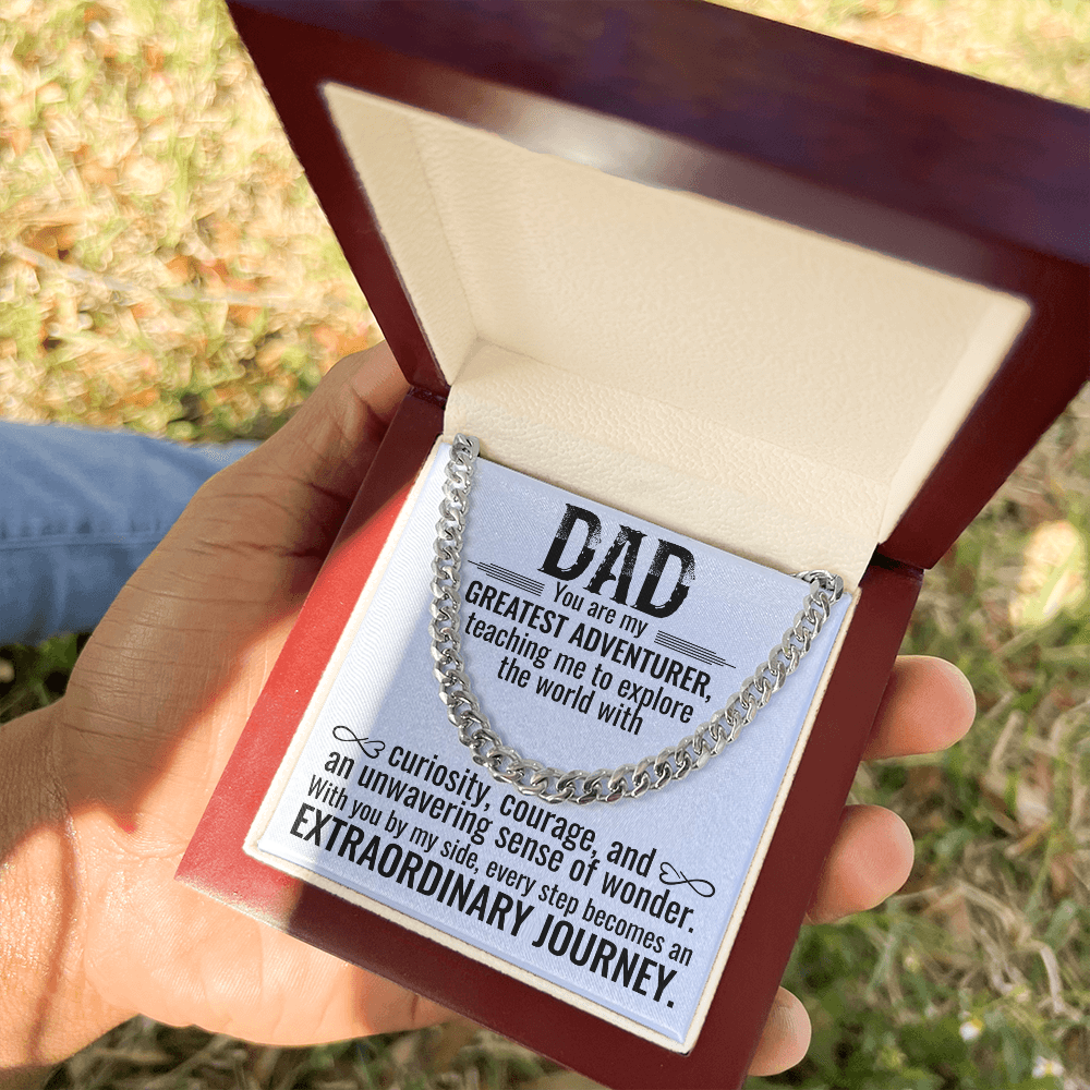 Greatest Adventurer Dad Necklace – An Extraordinary Journey