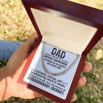 Greatest Adventurer Dad Necklace – An Extraordinary Journey