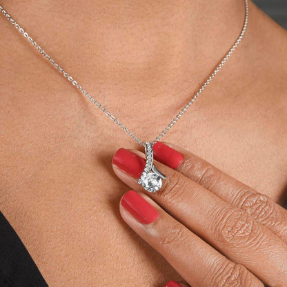 Gift for Daughter from Dad, Alluring Beauty Necklace & Heartfelt Message
