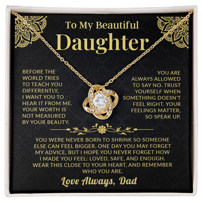 Unbreakable-bond-love-knot-pendant-for-daughter