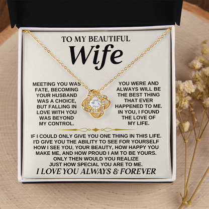 gift-for-wife-from-husband-love-knot-necklace-white-gold-close-up