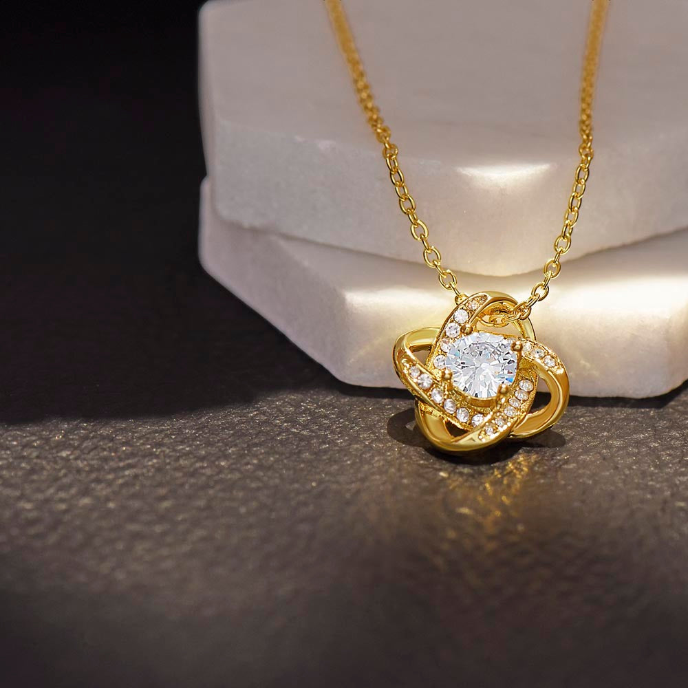 Granddaughter Love Knot Necklace Gift from Grandpa