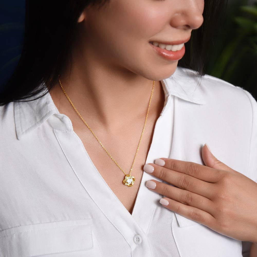 Love Knot Necklace for Wife – Fate Brought Us Together ❤️