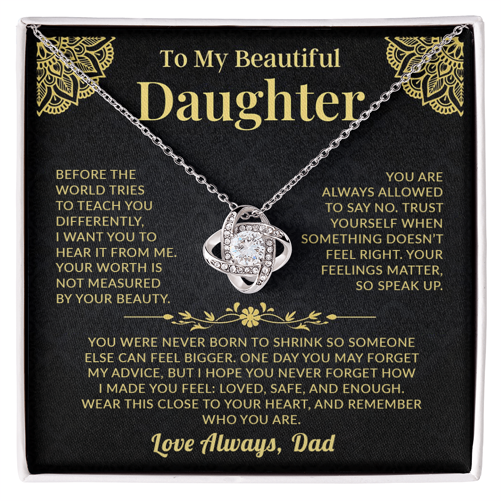 Love-knot-necklace-for-daughter-from-dad