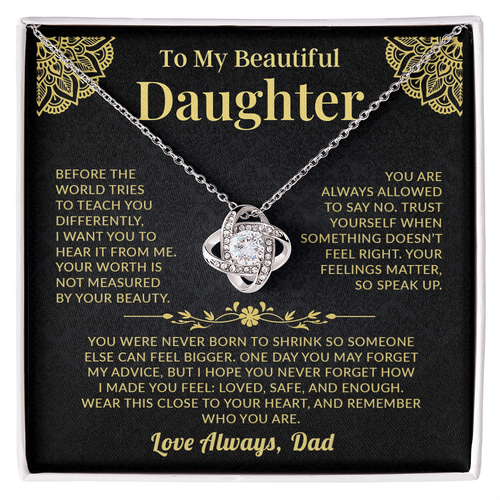 Love-knot-necklace-for-daughter-from-dad