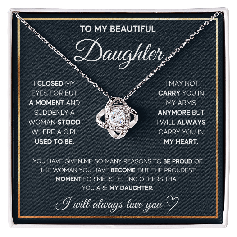 To My Daughter Necklace – A Father's Proud Love Gift