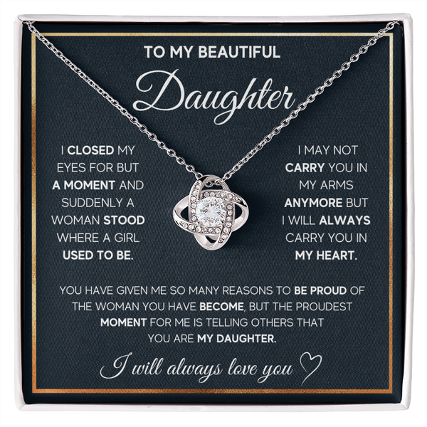 To My Daughter Necklace – A Father's Proud Love Gift
