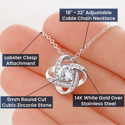 To My Wife Forever Love Knot Necklace