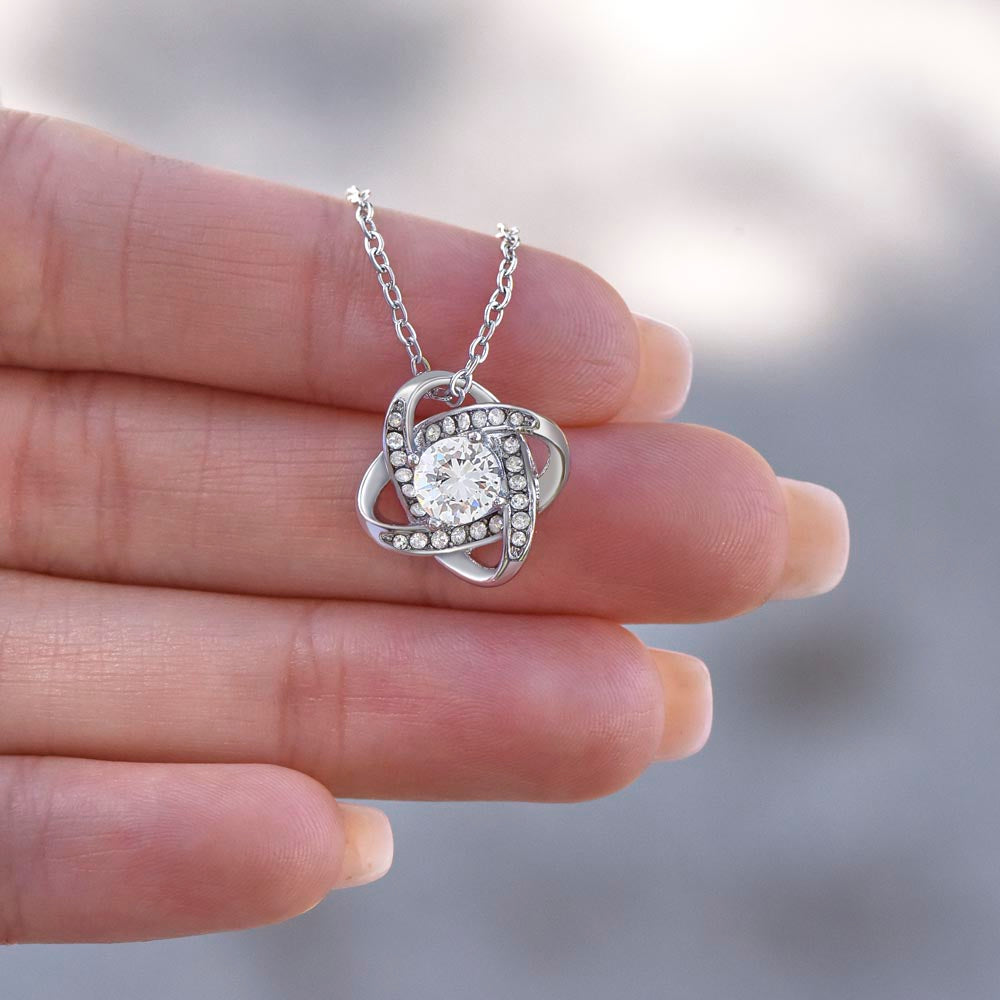 Granddaughter Love Knot Necklace Gift from Grandpa