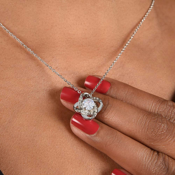 To My Granddaughter - Love Knot Necklace Gift Set