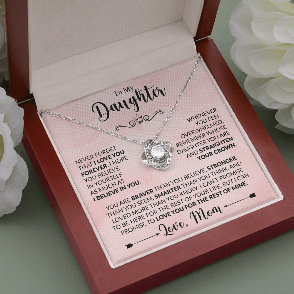 To My Daughter Necklace – Love You Forever, Mom