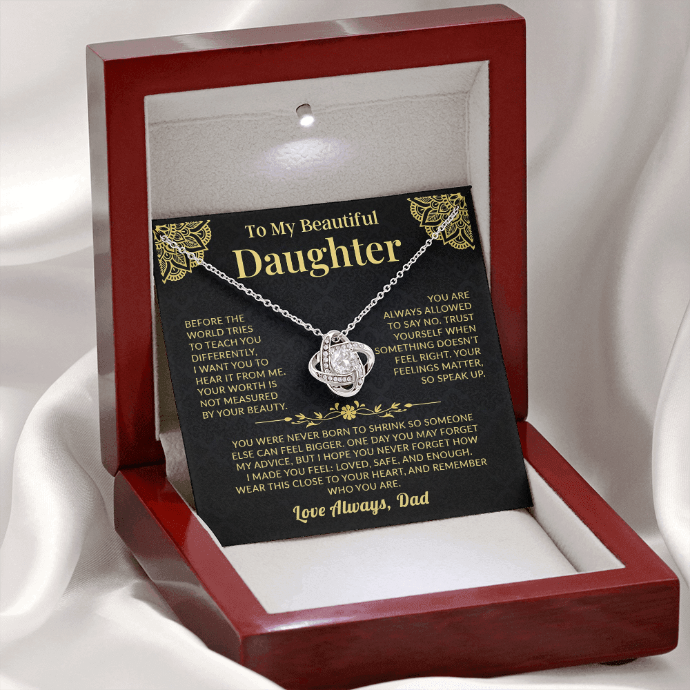 Mahogany-luxury-gift-box-with-LED-spotlight-necklace