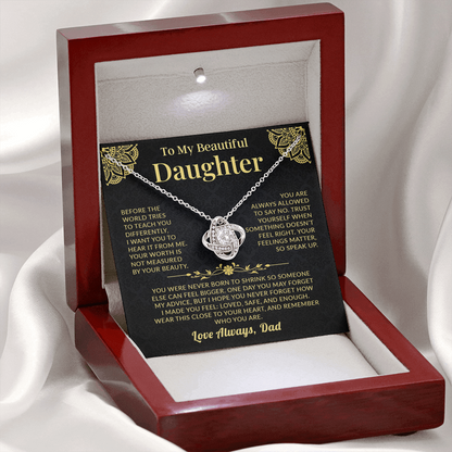 Mahogany-luxury-gift-box-with-LED-spotlight-necklace