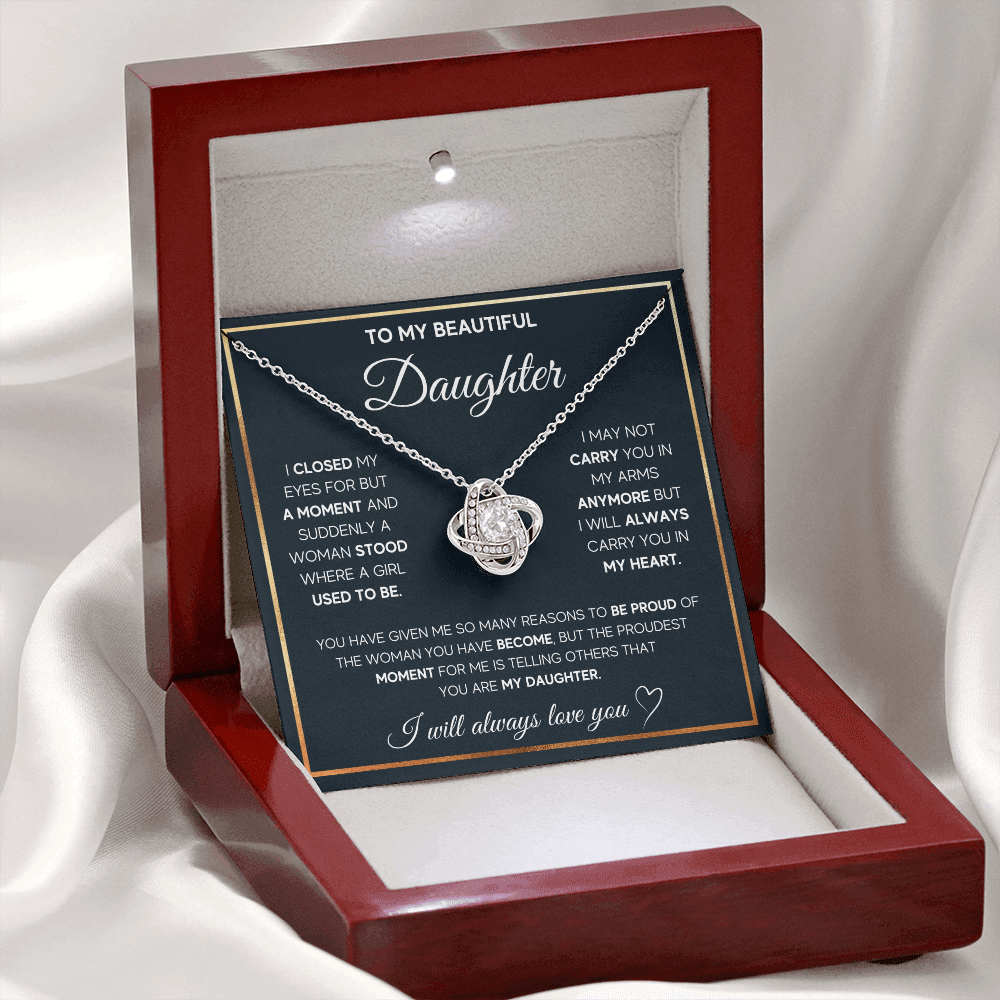 To My Daughter Necklace – A Father's Proud Love Gift