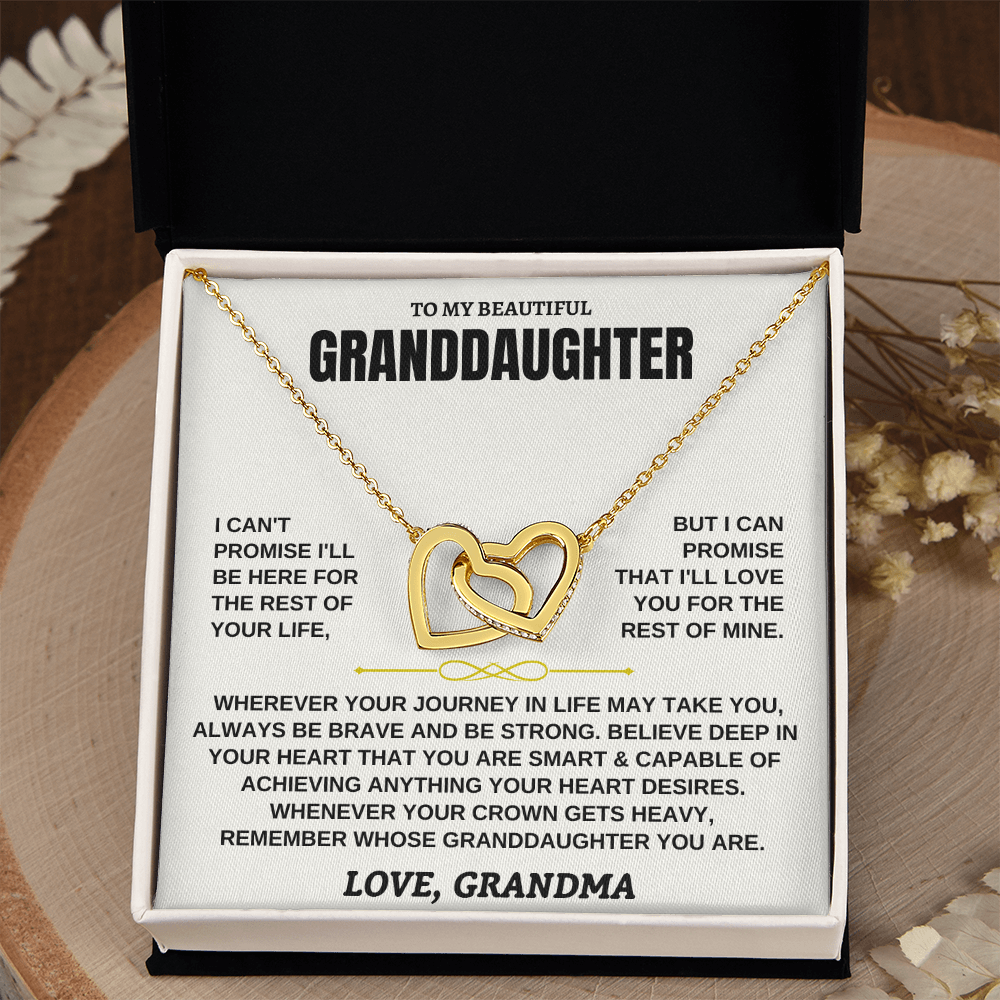 Granddaughter Necklace Gift – Interlocking Hearts from Grandma