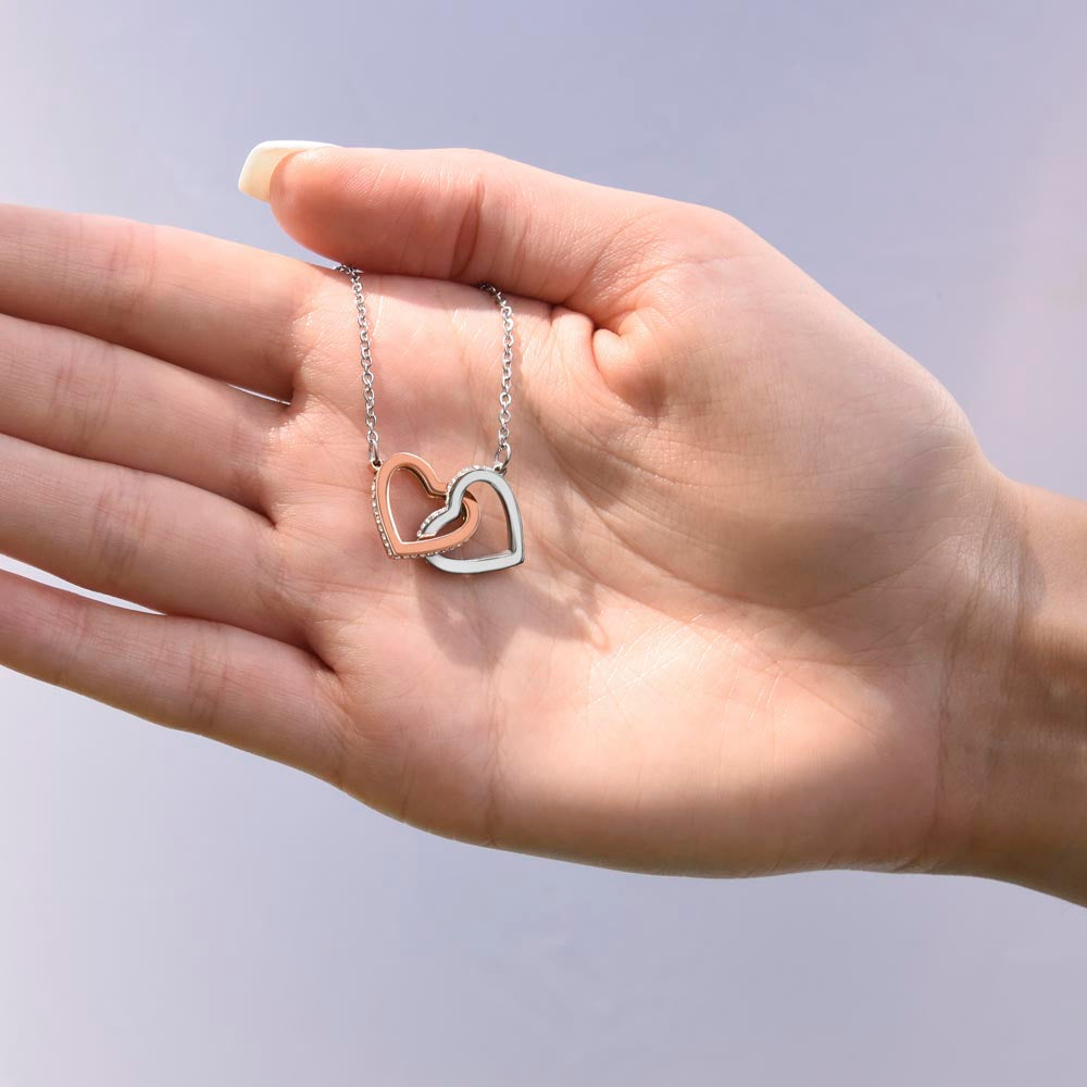 Granddaughter Interlocking Hearts Necklace from Grandpa