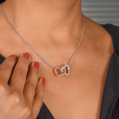 Gift for Granddaughter from Grandpa Interlocking Hearts Necklace Gift