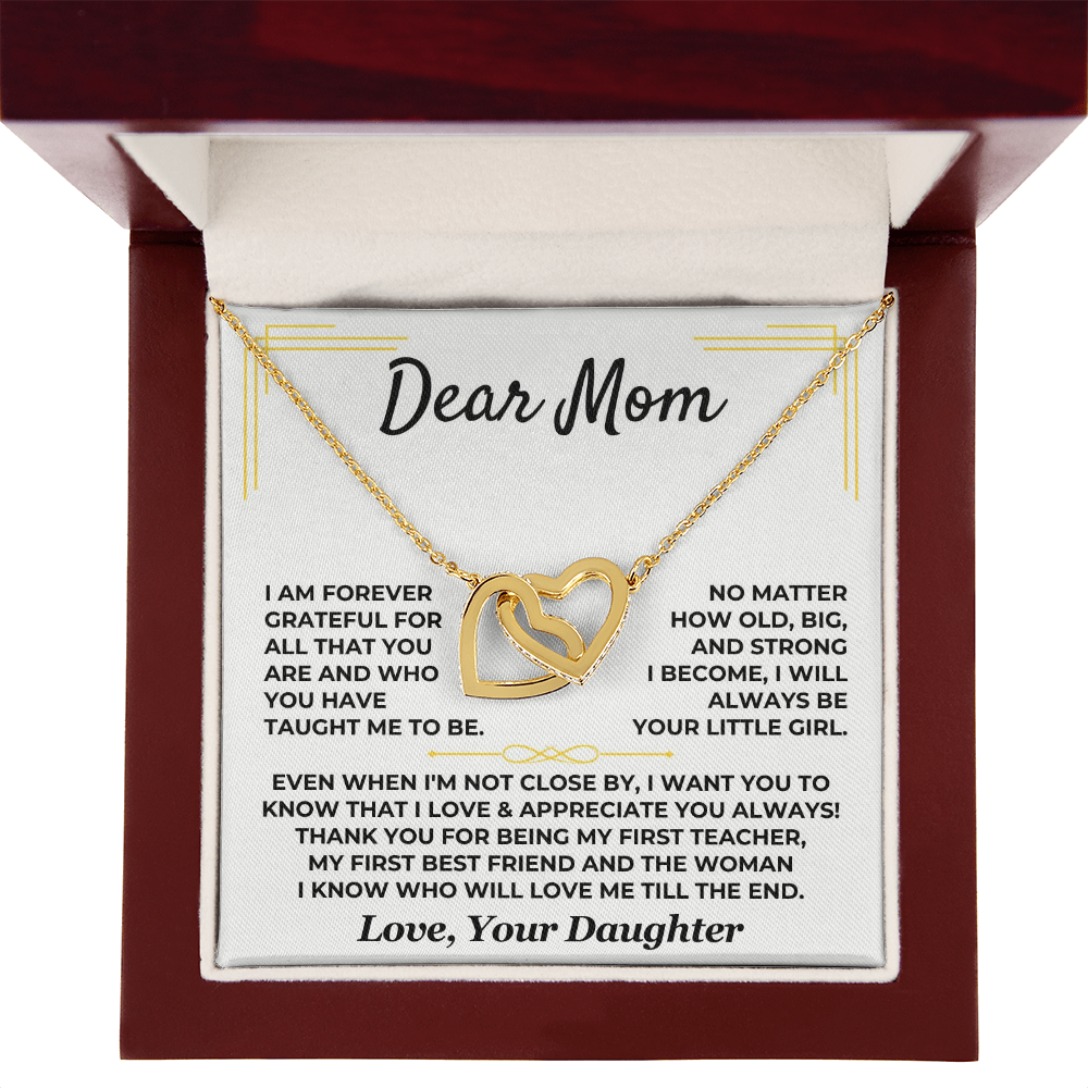 Dear Mom – Interlocking Hearts Necklace from Daughter