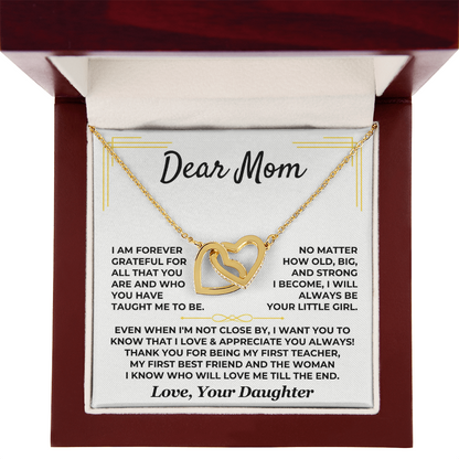 Dear Mom – Interlocking Hearts Necklace from Daughter
