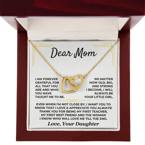 Dear Mom – Interlocking Hearts Necklace from Daughter