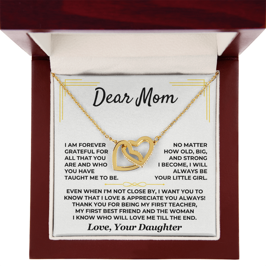 Dear Mom – Interlocking Hearts Necklace from Daughter