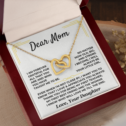 Dear Mom – Interlocking Hearts Necklace from Daughter