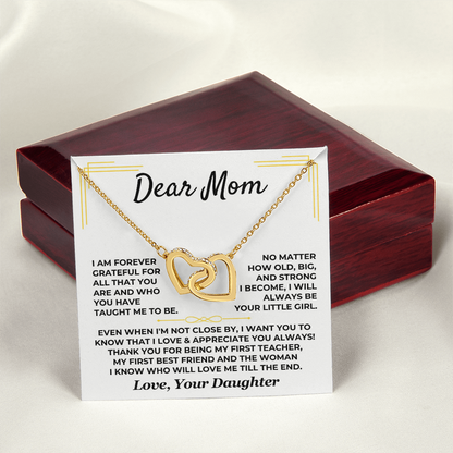 Dear Mom – Interlocking Hearts Necklace from Daughter