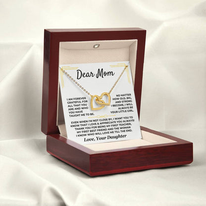 Dear Mom – Interlocking Hearts Necklace from Daughter
