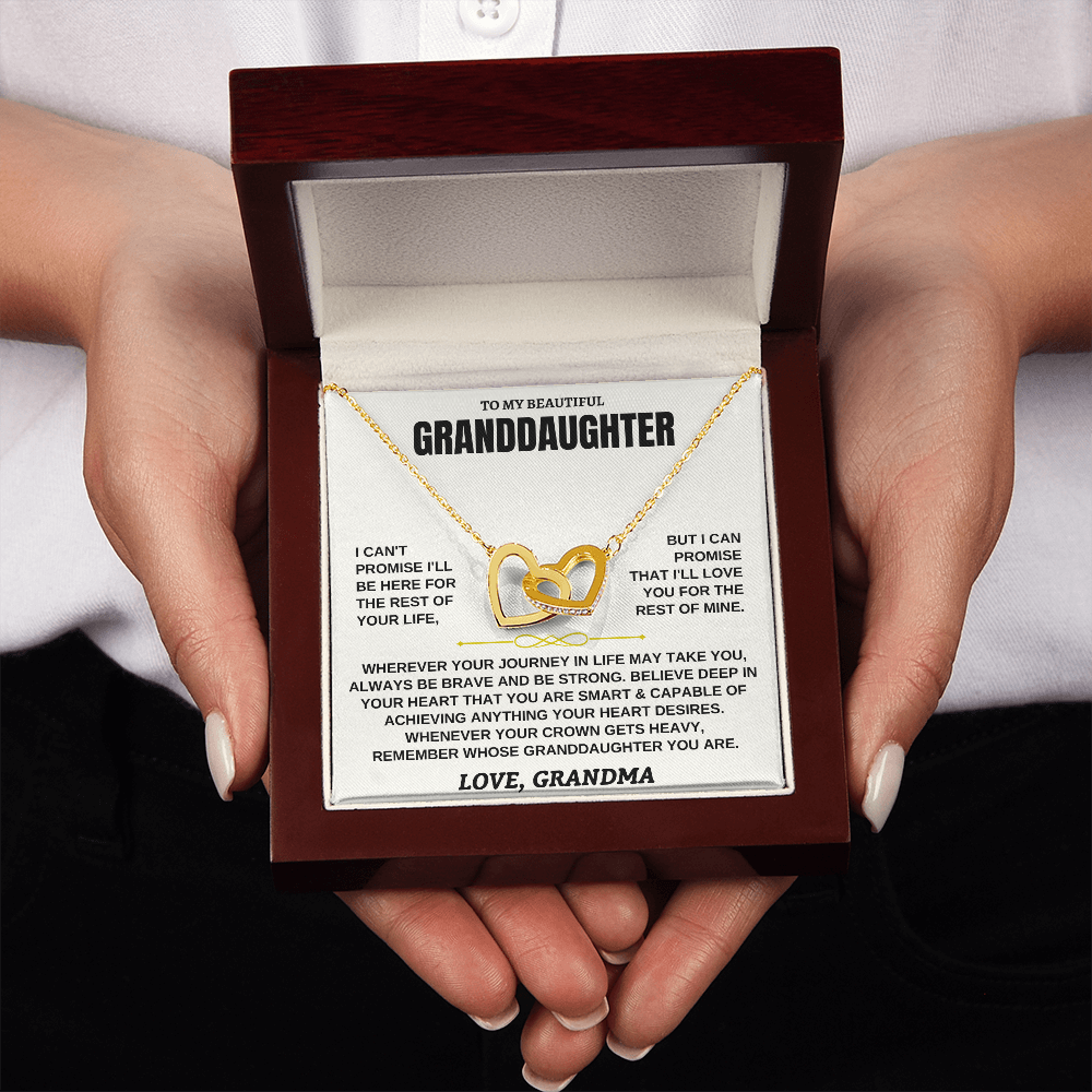 Granddaughter Necklace Gift – Interlocking Hearts from Grandma