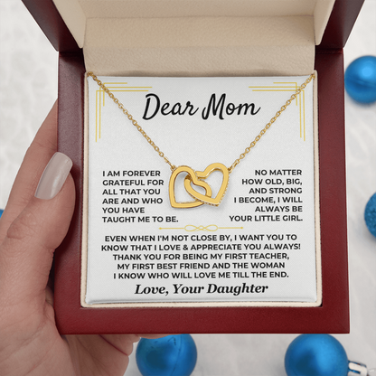 Dear Mom – Interlocking Hearts Necklace from Daughter