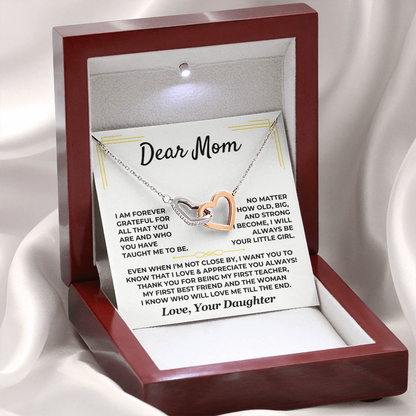 Dear Mom – Interlocking Hearts Necklace from Daughter