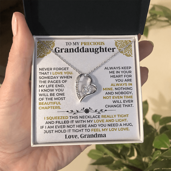 Granddaughter Forever Love Necklace Gift from Grandma